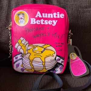 Betsey Johnson pancake mix crossbody